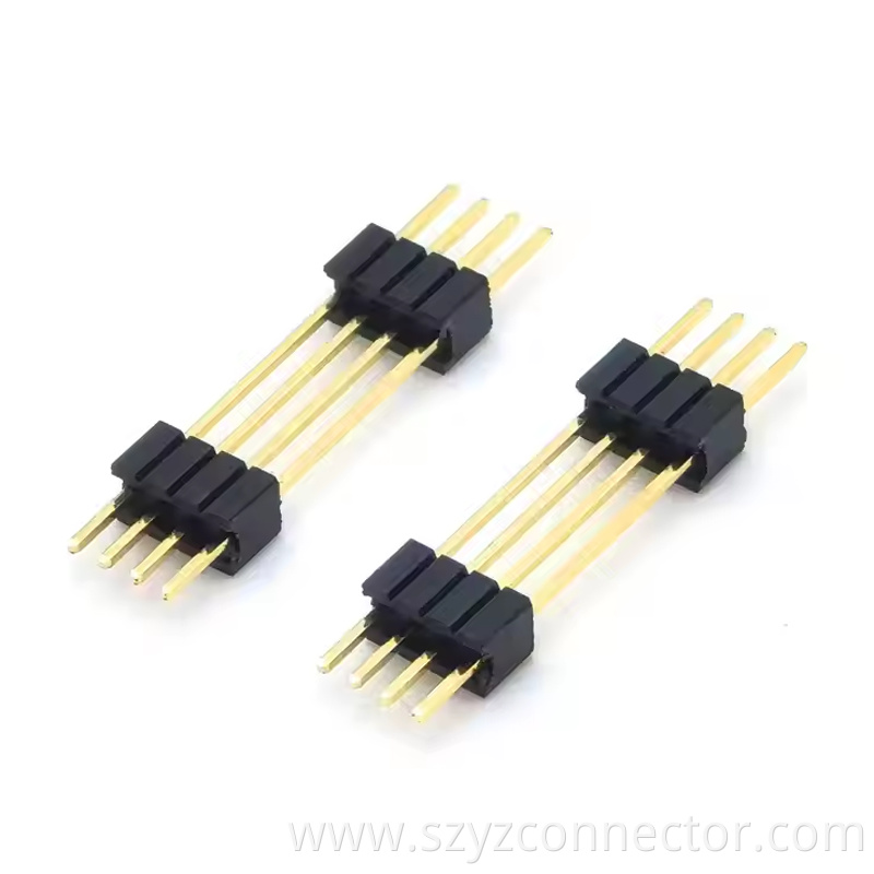1.27mm Pitch Pin Header Connector Single Row Dual plastic Straight SQ0.4mm H2.5mm2 14P (1)